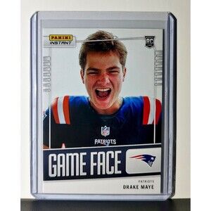 Drake Maye 2024 Panini Game Face #33 NFL Rookie Card New England Patriots 1/331